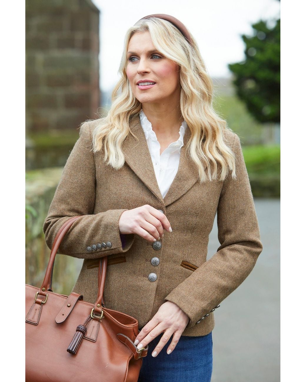 Guinea London Brown Herringbone Tweed Jacket