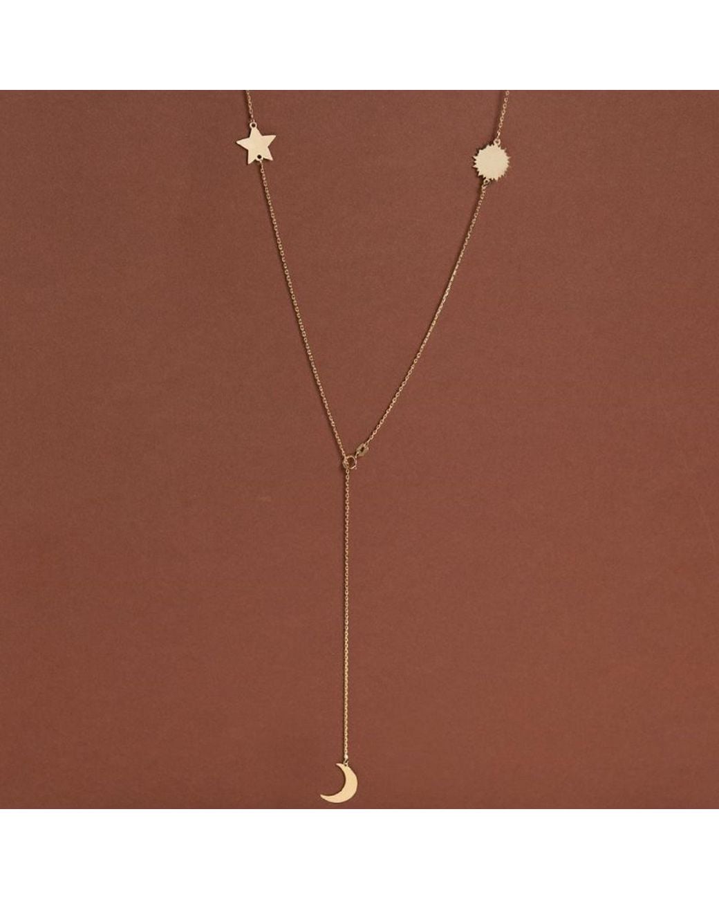 Silver Moon Metallic Full Moon Sterling Necklace