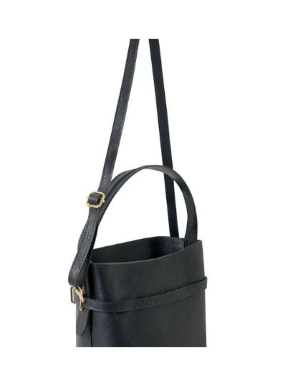 Betsy & Floss White Neutrals Sora Large Leather Bucket Bag