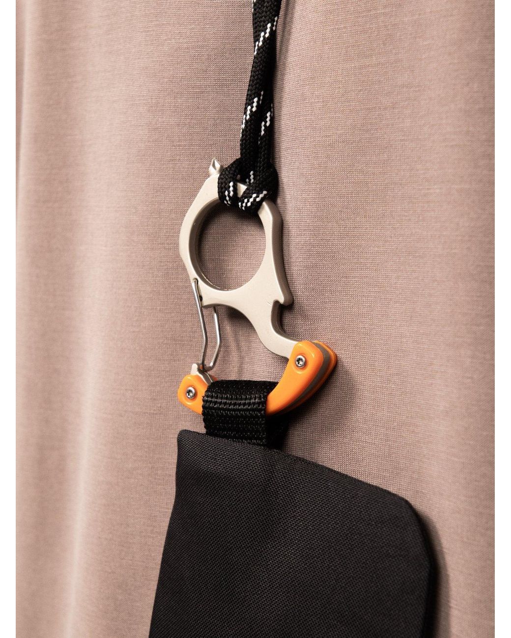 Saved Lab Black Lanyard Wallet for men