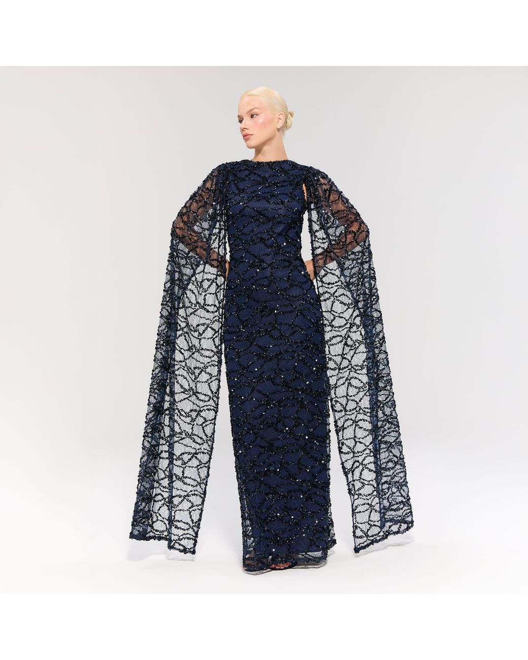 Nur Karaata Blue Imperial Gala Gown