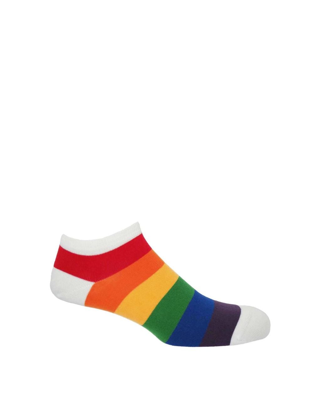 Peper Harow - Made in England Orange Block Stripe & Organic Trainer Socks Bundle for men