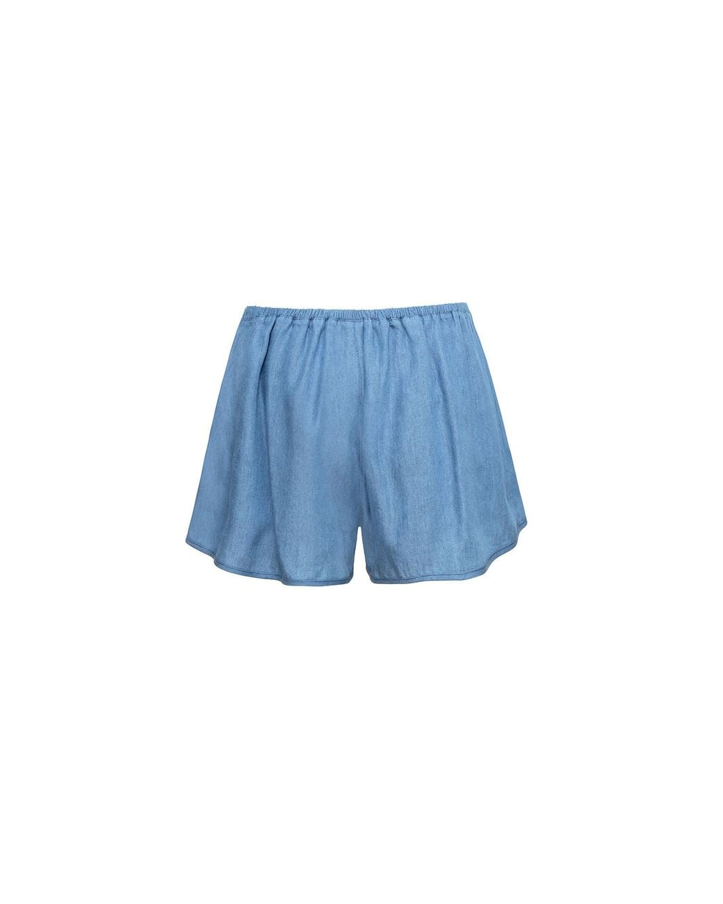 Audrey Vallens Blue Denim Affair Tencel Shorts