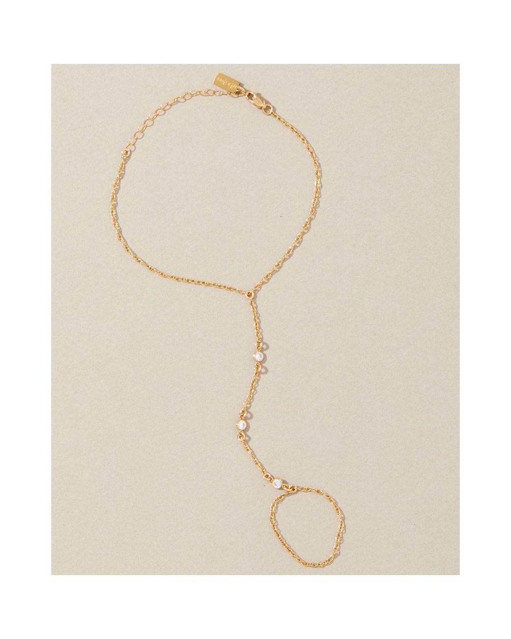 SET & STONES Metallic Cyrus Hand Chain