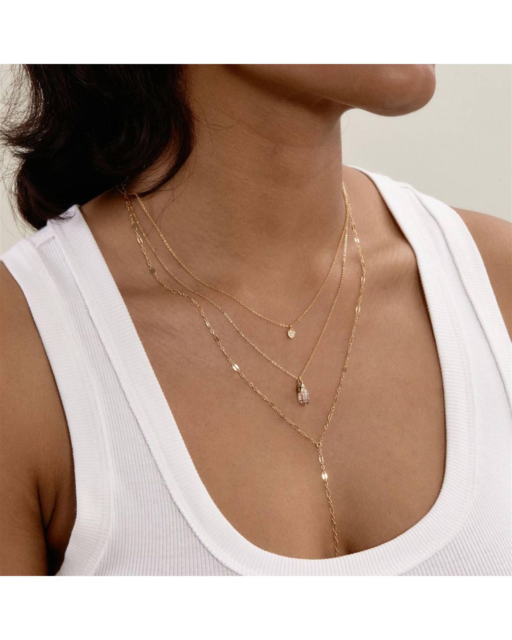 SET & STONES Metallic Phoebe Necklace