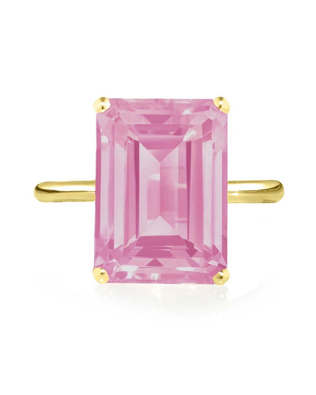 Augustine Jewels Pink Vermeil Topaz Ring