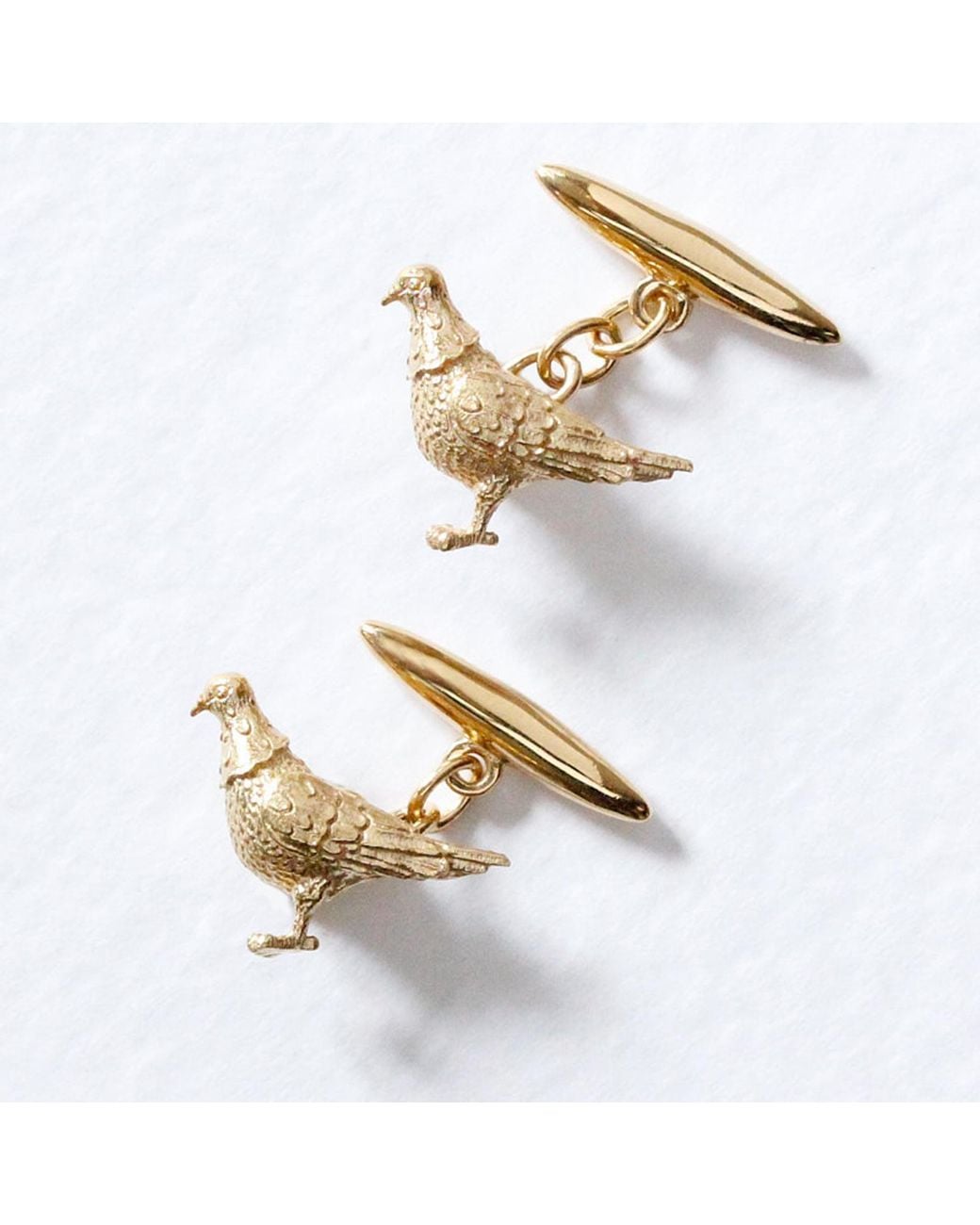 Lee Renee Metallic Pigeon Cufflinks – for men
