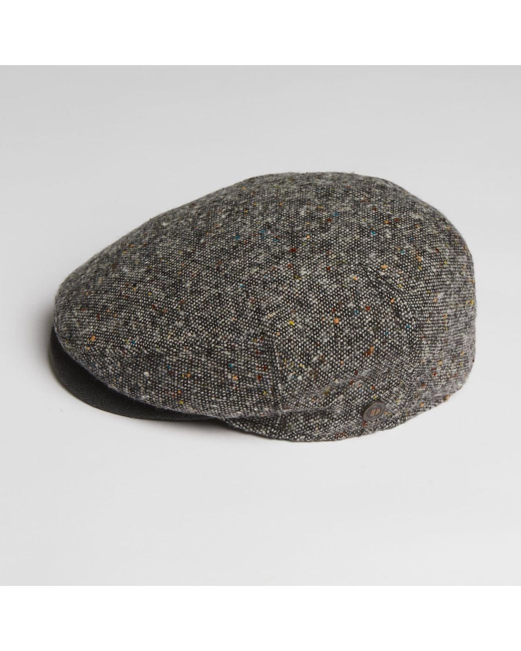 Dasmarca Hats Gray Neutrals Tailor Tweed Ukrainian Tweed Wool Cap For for men