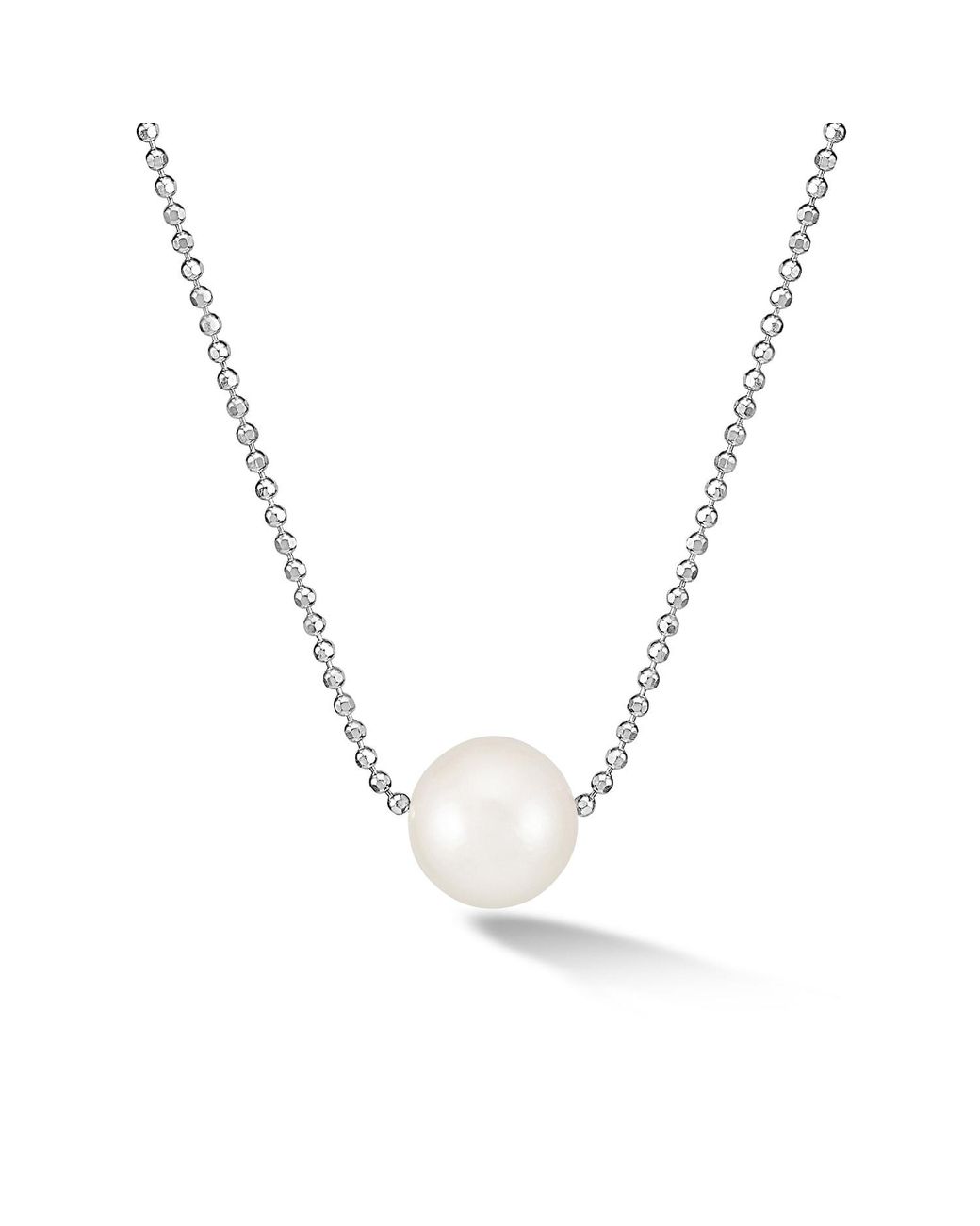 Dower & Hall Metallic Single Luna Pearl Pendant