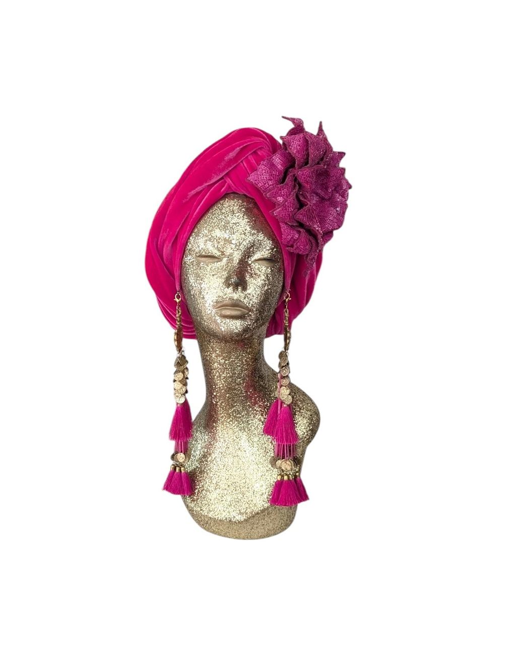 Julia Clancey Pink Cha Cha Cha Boom Hotty Dream Turban