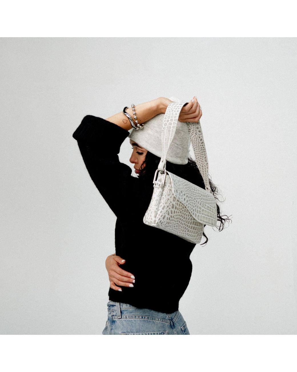 SISTER EPIC White Neutrals Cleo Shoulder Bag