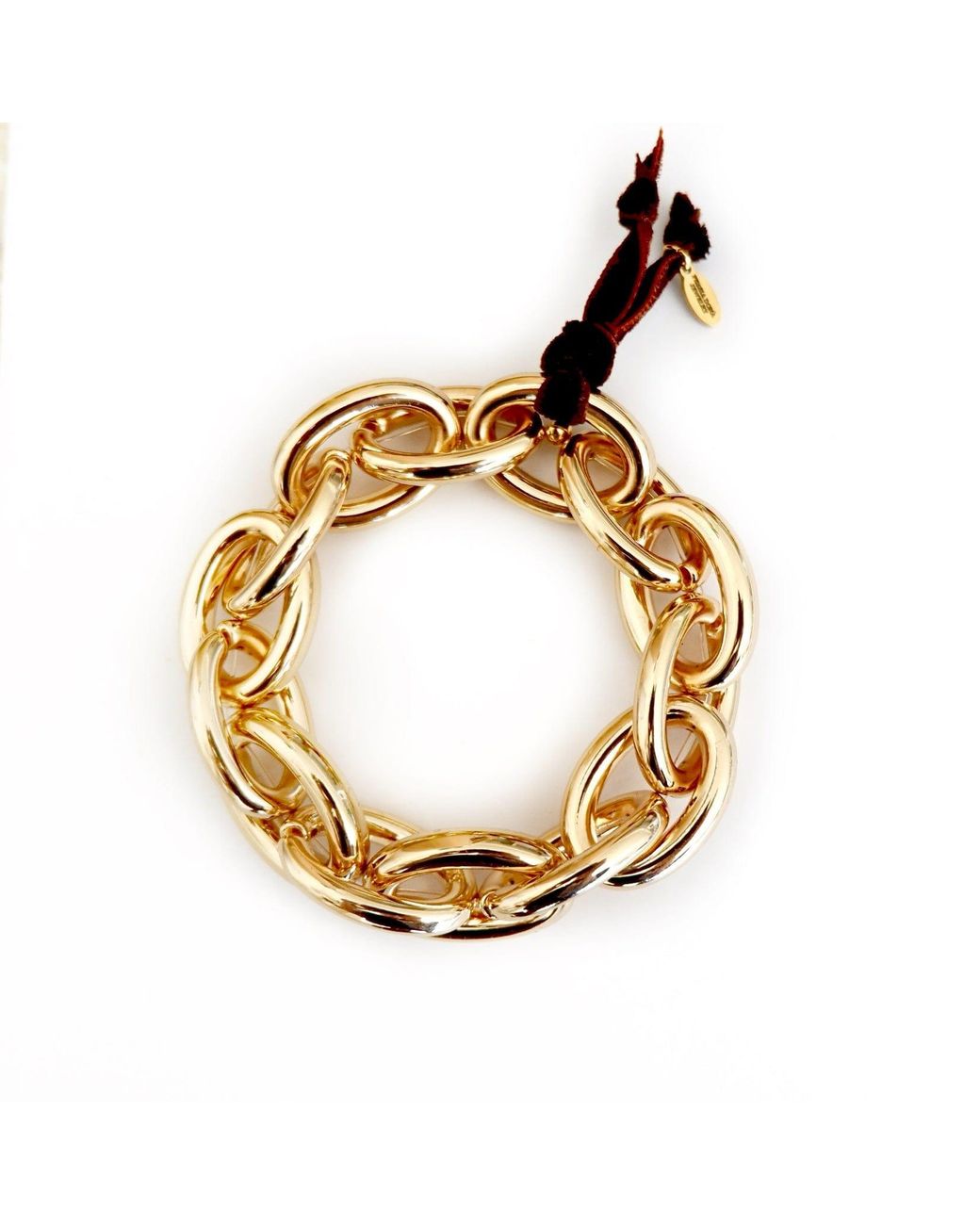 Persia Dona Jewelry Metallic Chunky Oval Link Chain Bracelet