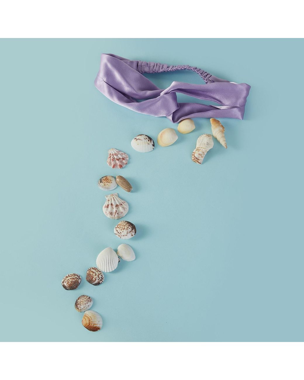Soft Strokes Silk Purple Pure Mulberry Silk Turban Style Headband