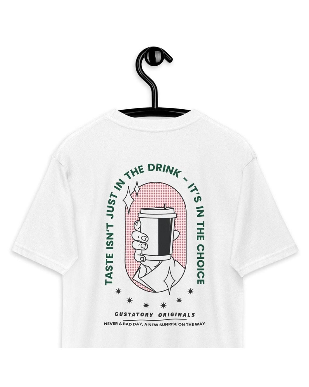 Anchor and Crew White Gustatory Originals Good Taste. Heavy Cotton Embroidered T-Shirt