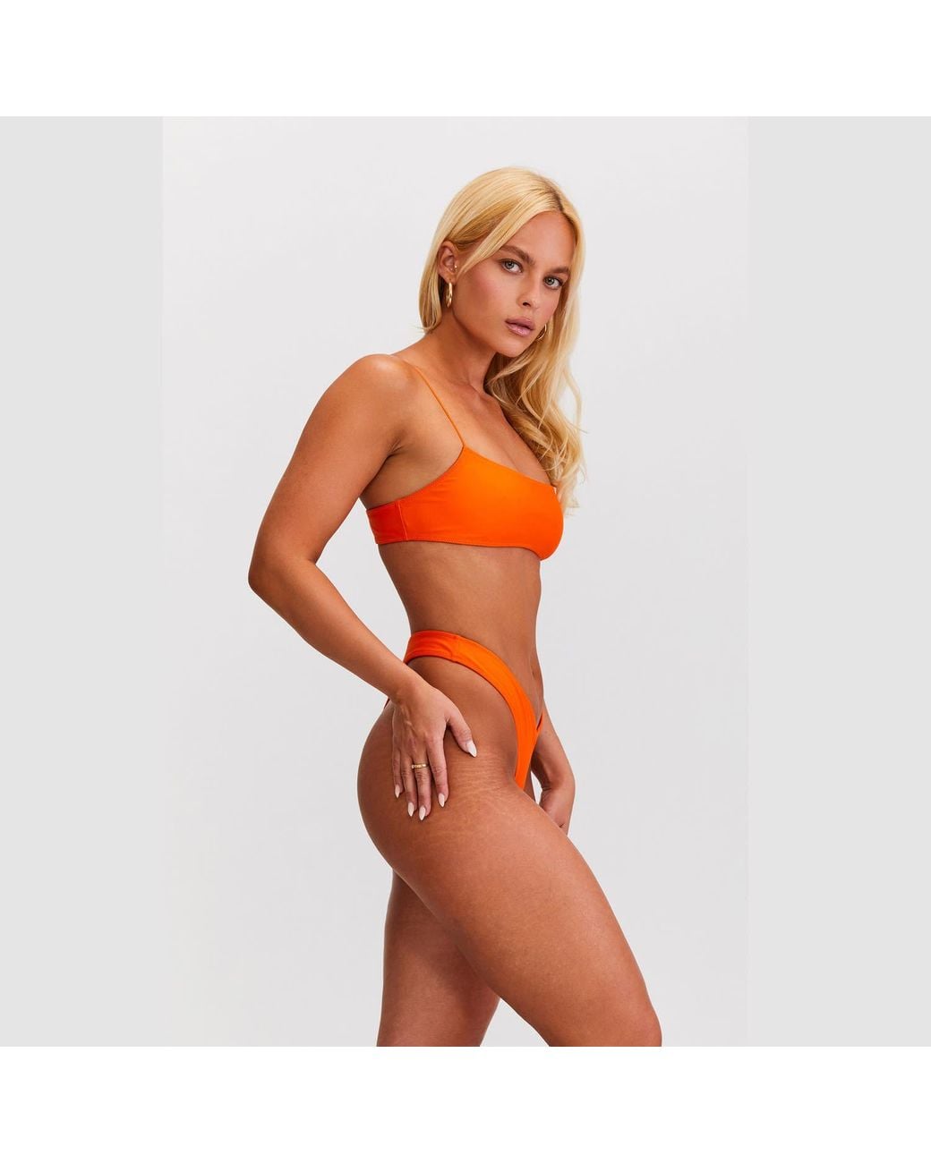 Sunkissed Orange Le Sporty Bikini Top