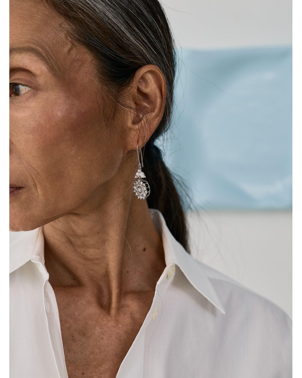 Sita Nevado White Carmina Earrings
