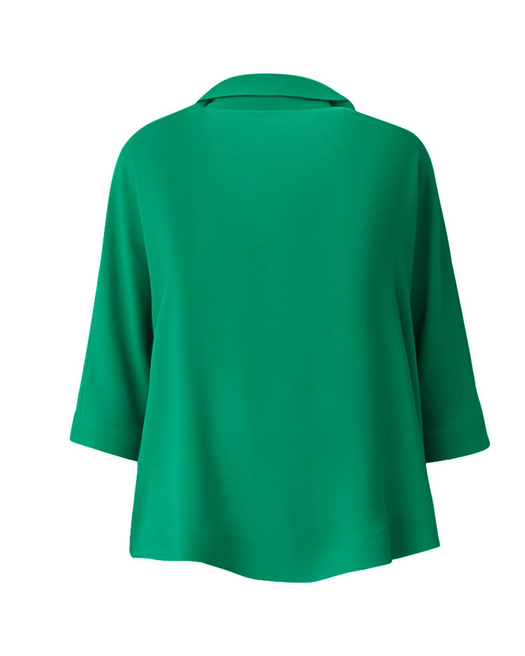 Perlavera Blue Pino Hidden Placket Three Quarter Sleeve Shirt