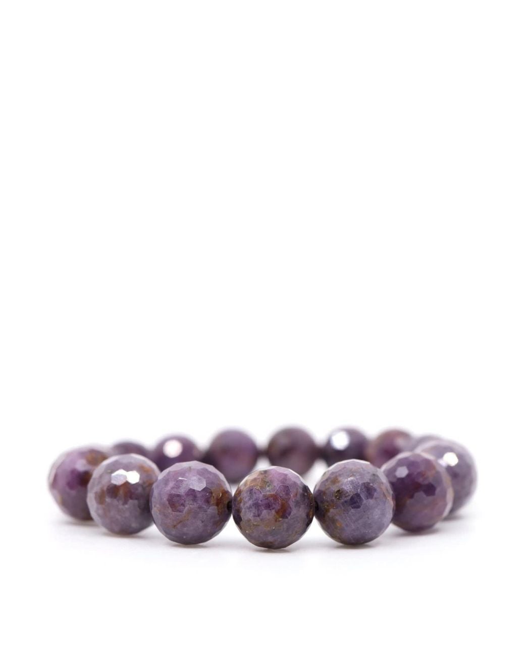 Shar Oke Purple Faceted Ruby Bracelet for men