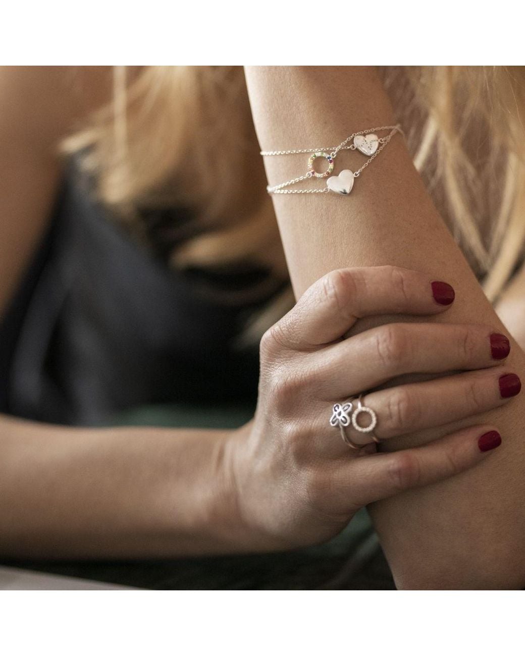 With Love Darling Metallic Bese Saka Ring
