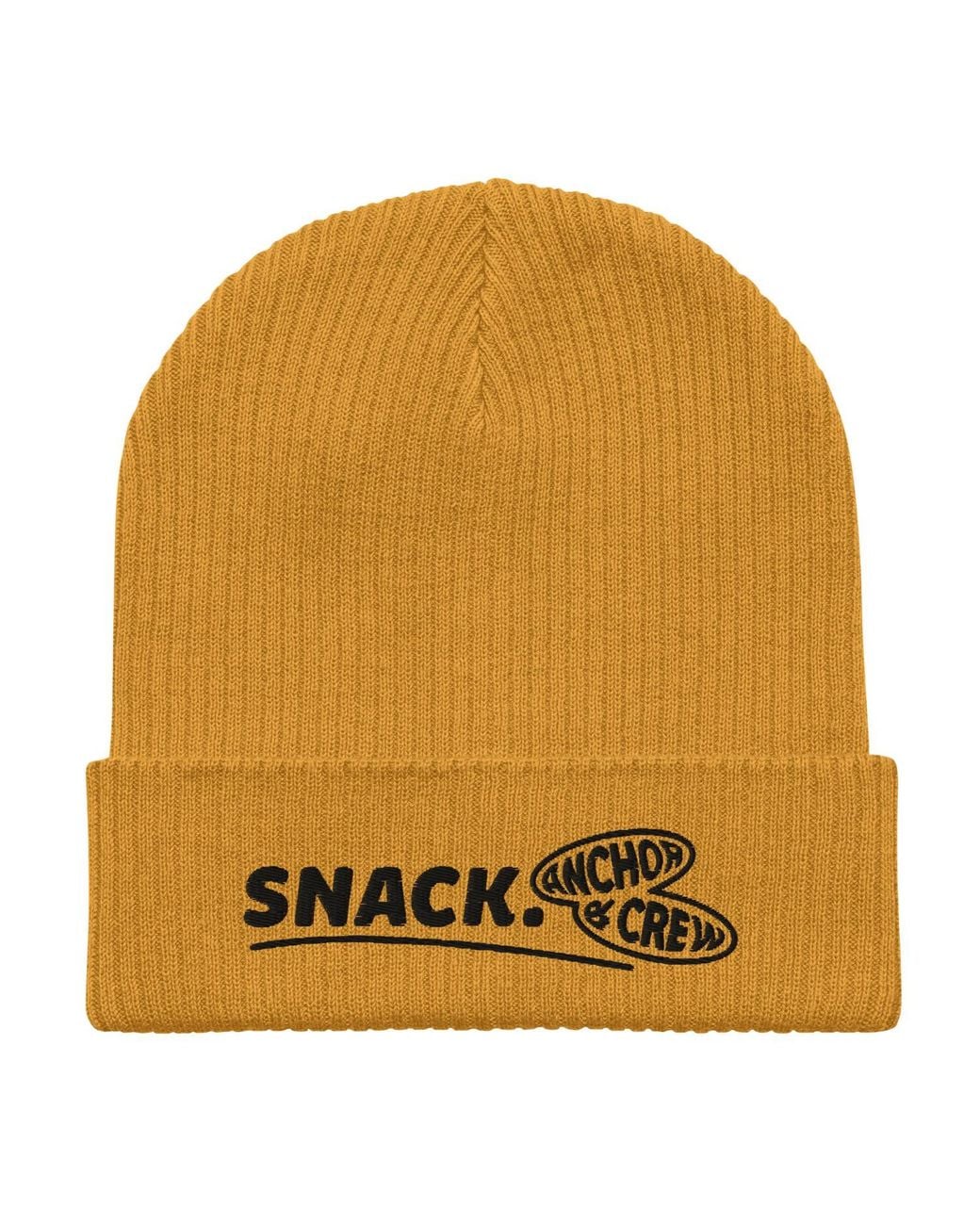 Anchor and Crew Yellow Mustard Snack Gen. Organic Cotton Embroidered Beanie for men