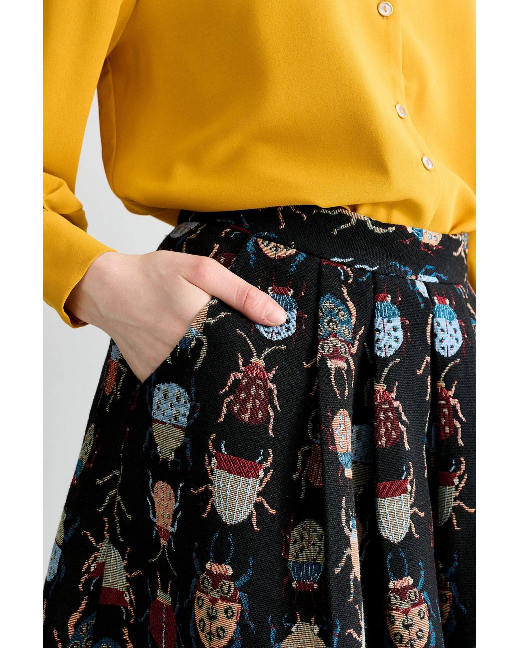 Louche Black Pasadena Beetlejuice Skirt