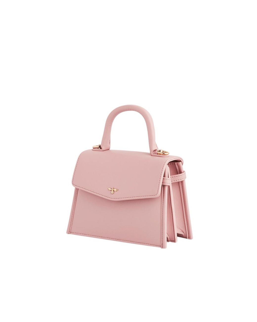 Fable England Pink Structured Tote Bag Small
