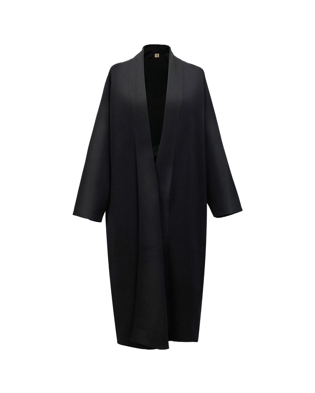 Smart and Joy Black Long Kimono Style Cardigan