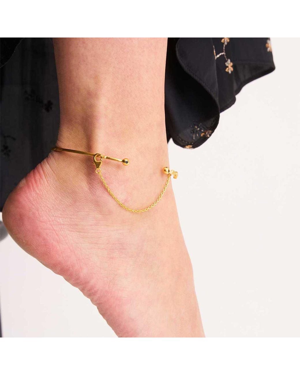Moon London Metallic Issi Gemstone Vermeil Arm Cuff