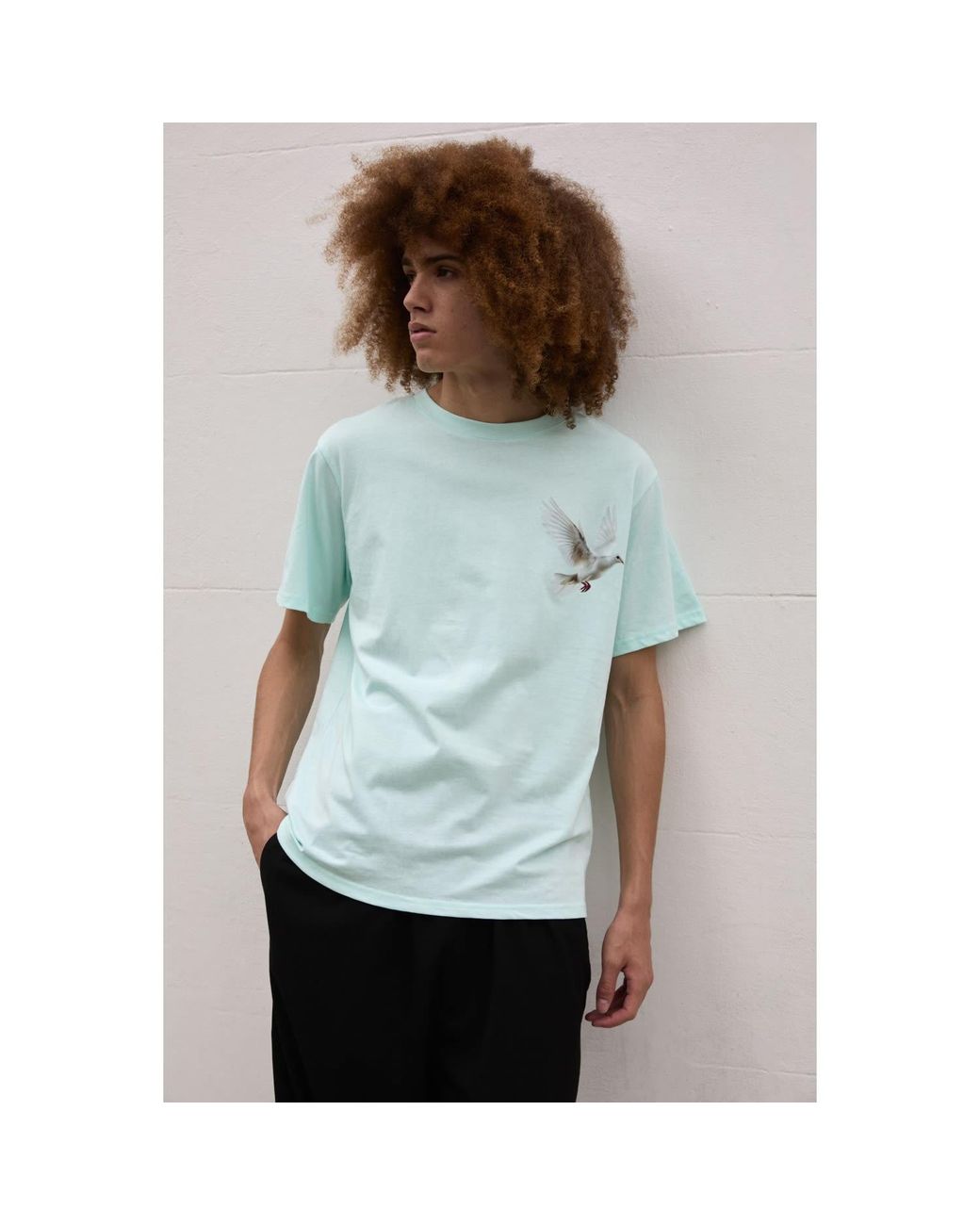 Sour Figs Blue Flying Dove T-Shirt for men