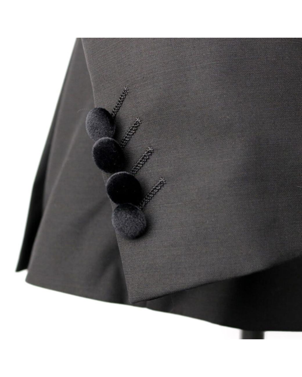 DAVID WEJ Black Alfredo Dress Single Breasted Velvet Peak Lapel Tuxedo for men