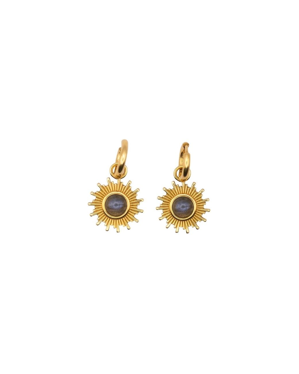 Isolated Jewellery Metallic Labradorite Sol Earrings