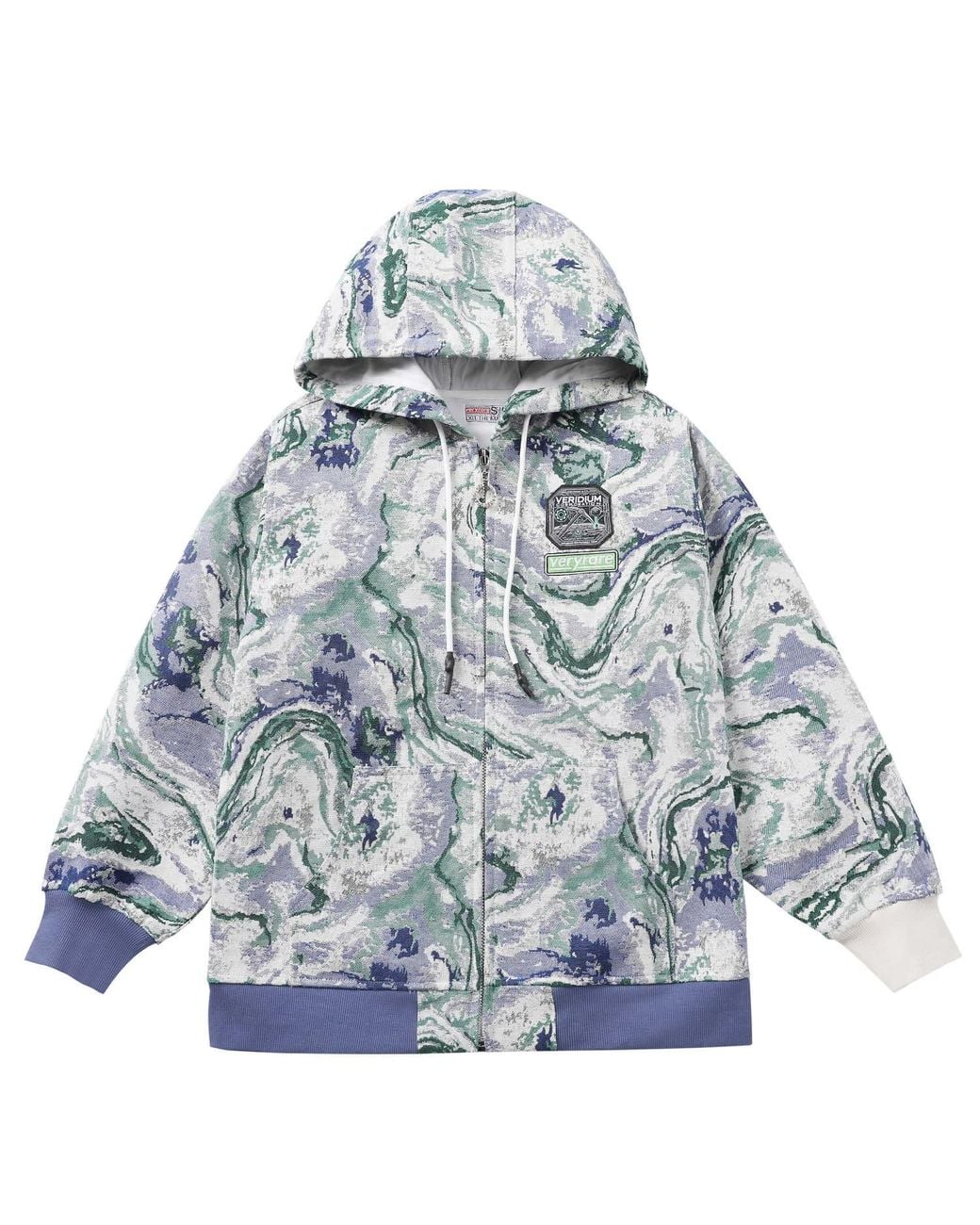 VERYRARE Blue Swirl Hoodie for men