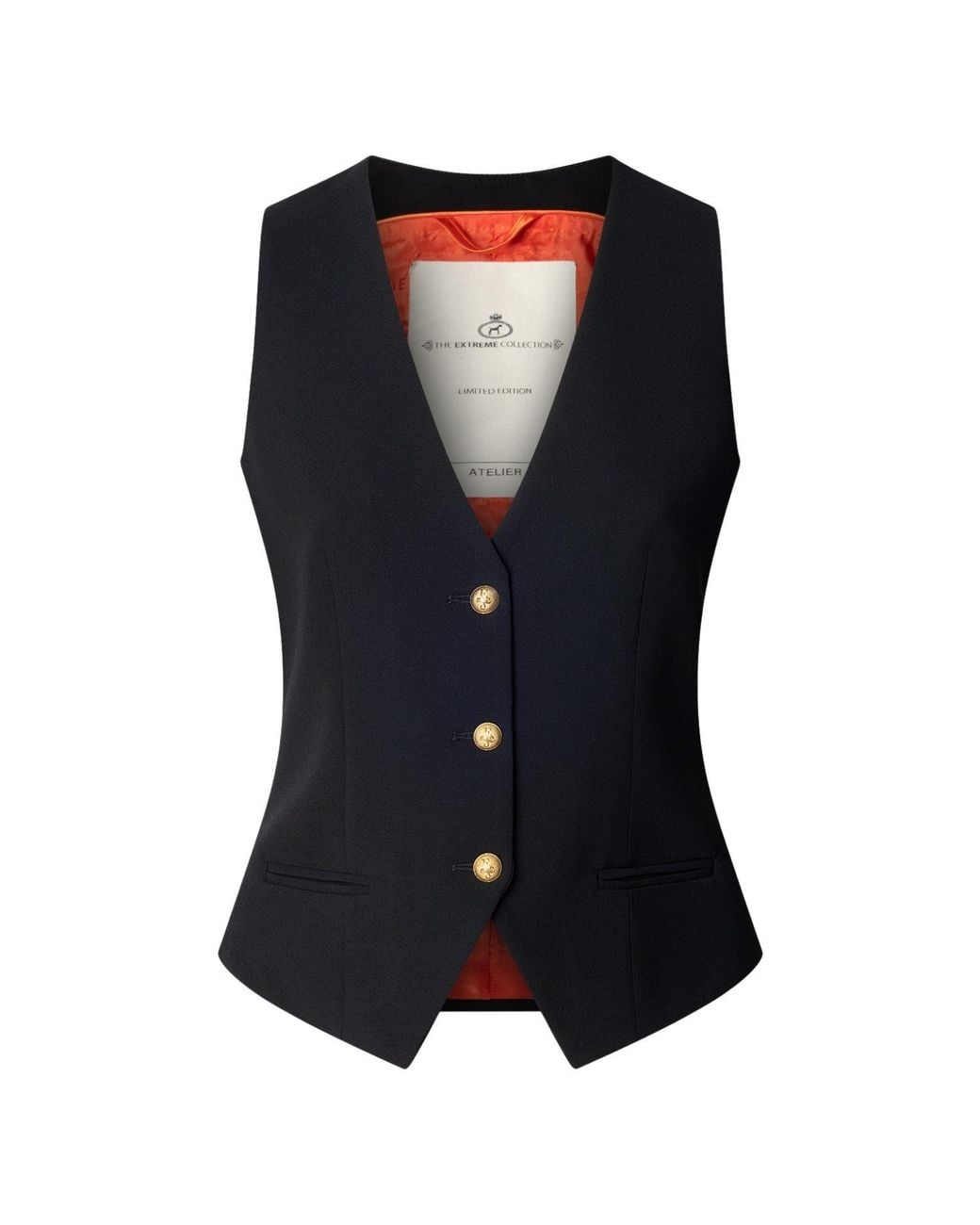 The Extreme Collection Blue Tailored Vest Atelier