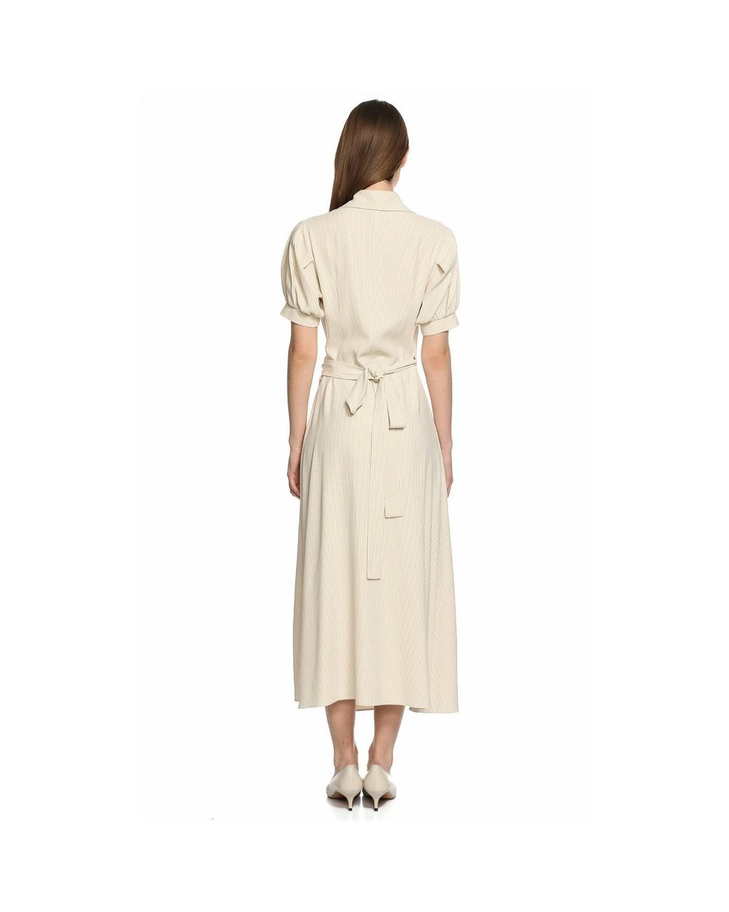 NAZLI CEREN White Agon Wrap Dress