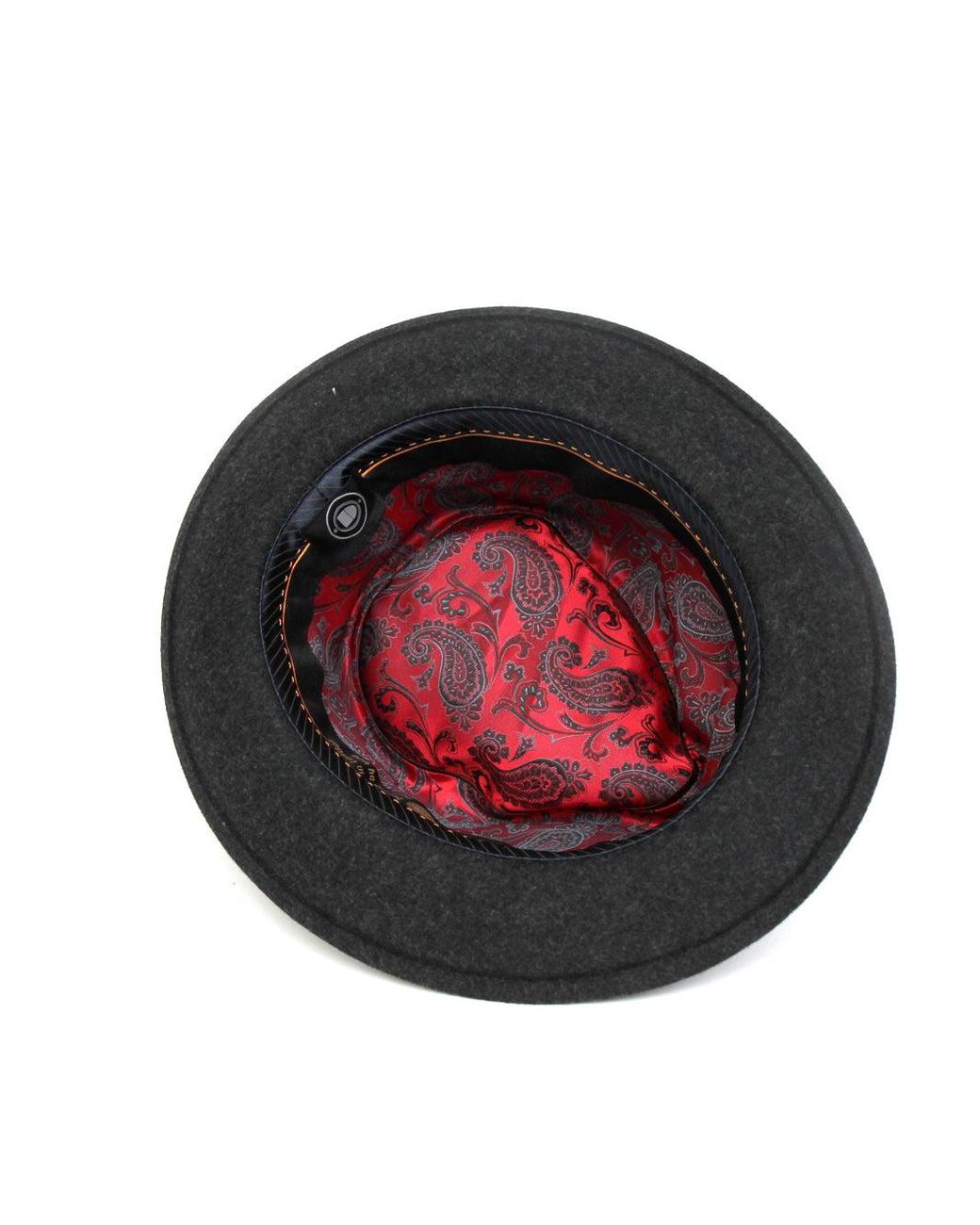 Dasmarca Hats Black James Slate Milange Wool Felt Fedora Hat for men