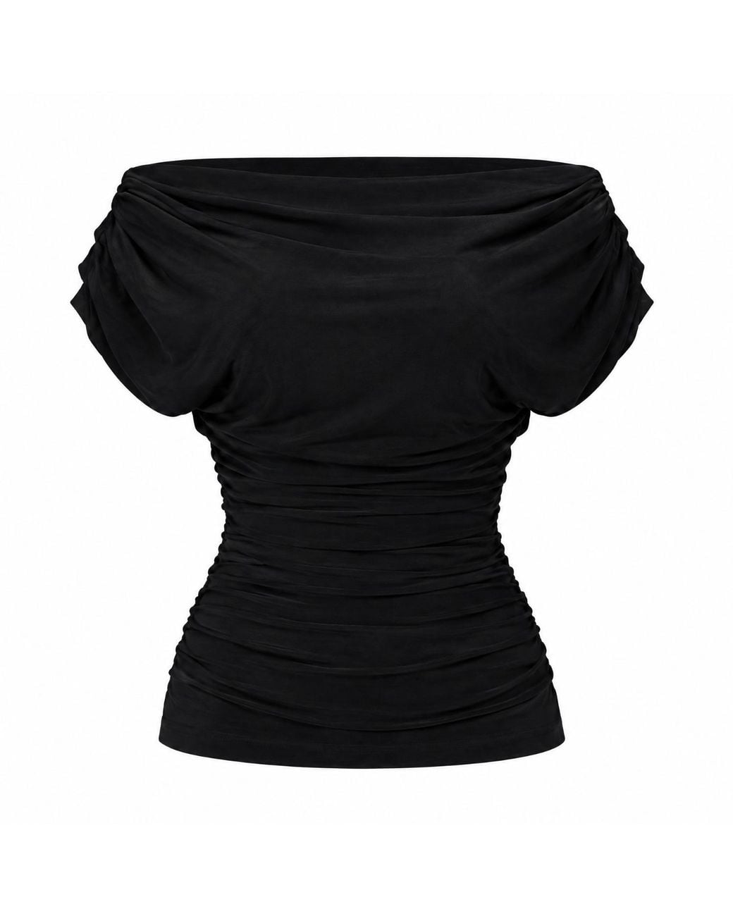 Atom Label Black Carbon Bardot Occasion Top