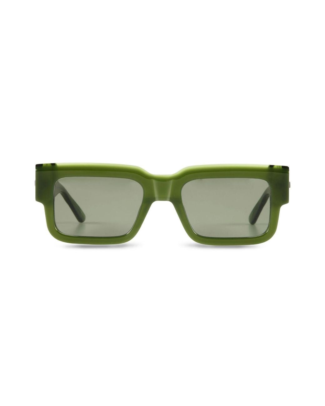 The Avantguard Green Vetiver Moss Square Sunglasses