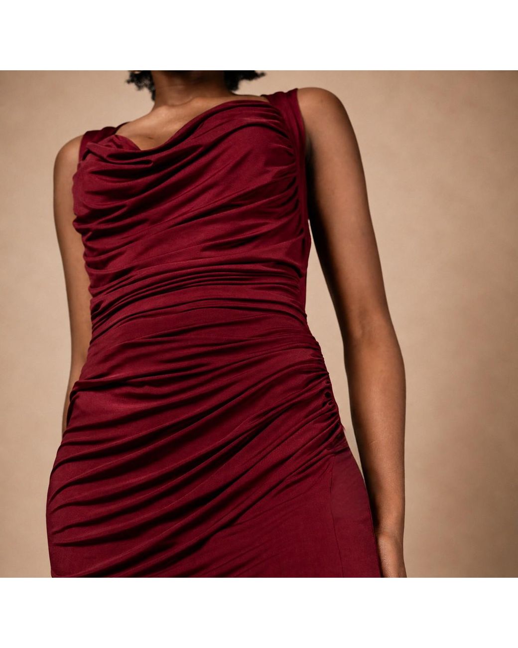 Monice London Red Amari Burgundy