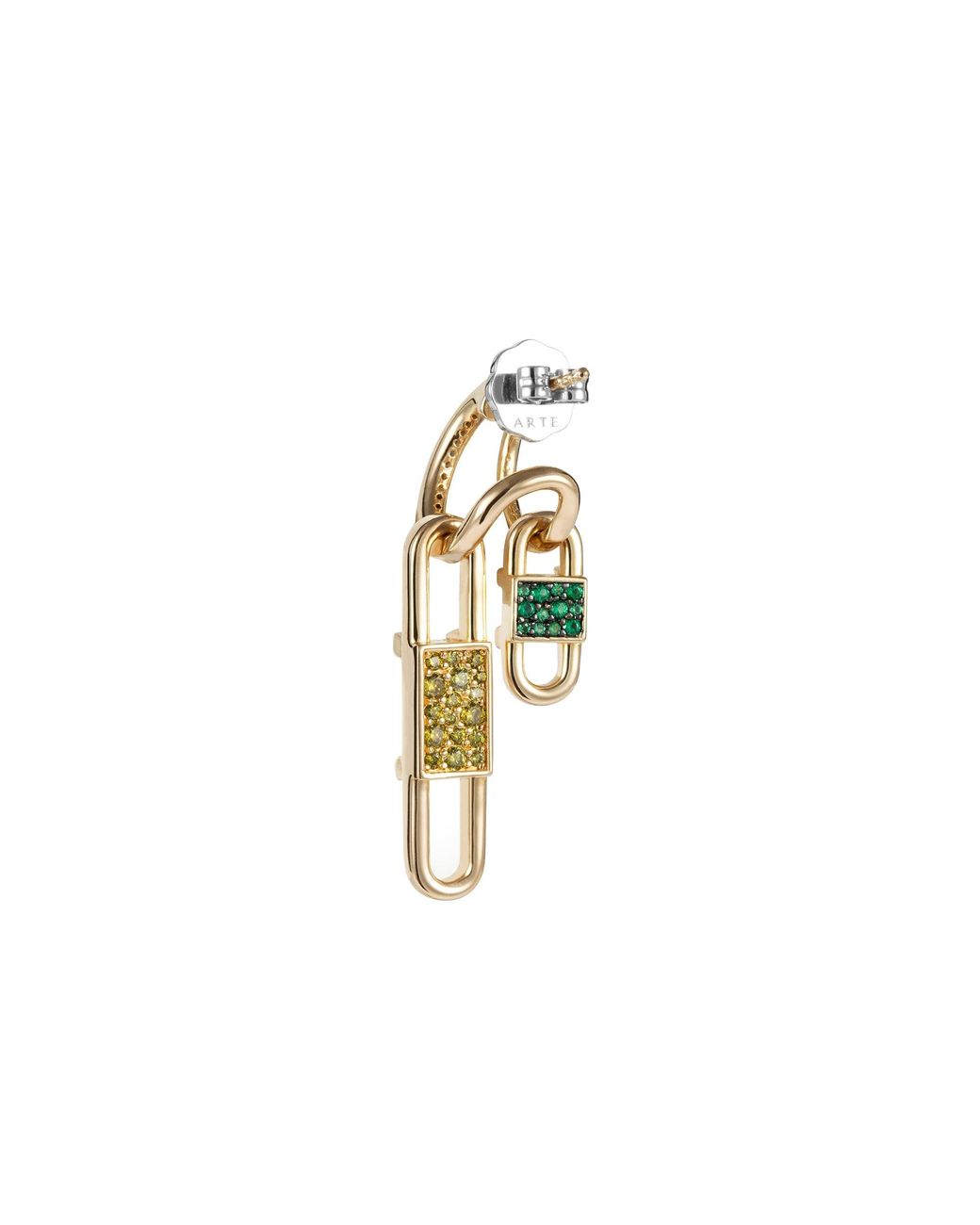 Arte Madrid Metallic Toggle Convertible Double Hoop Earrings With Reversible Drop Charms