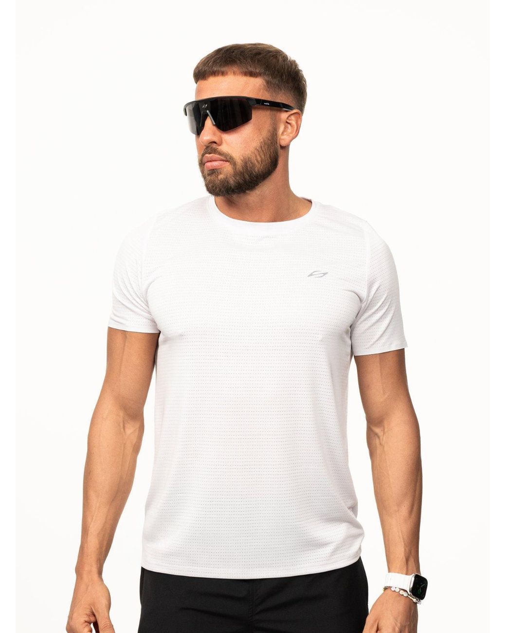 Saved Lab White Performance Tee for men