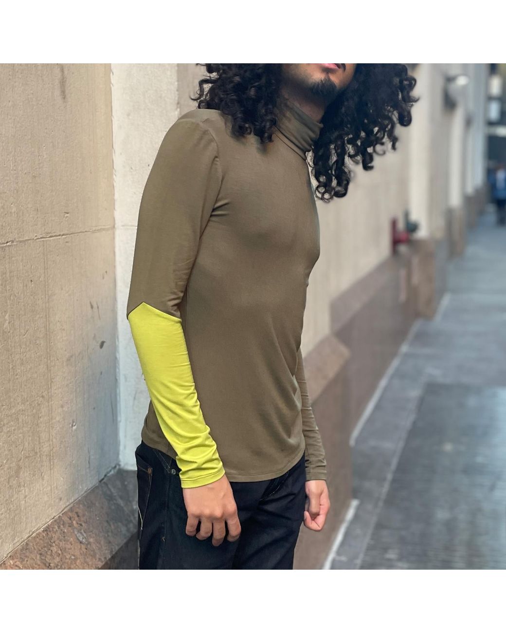 carlton jones Green Superhero Turtleneck for men
