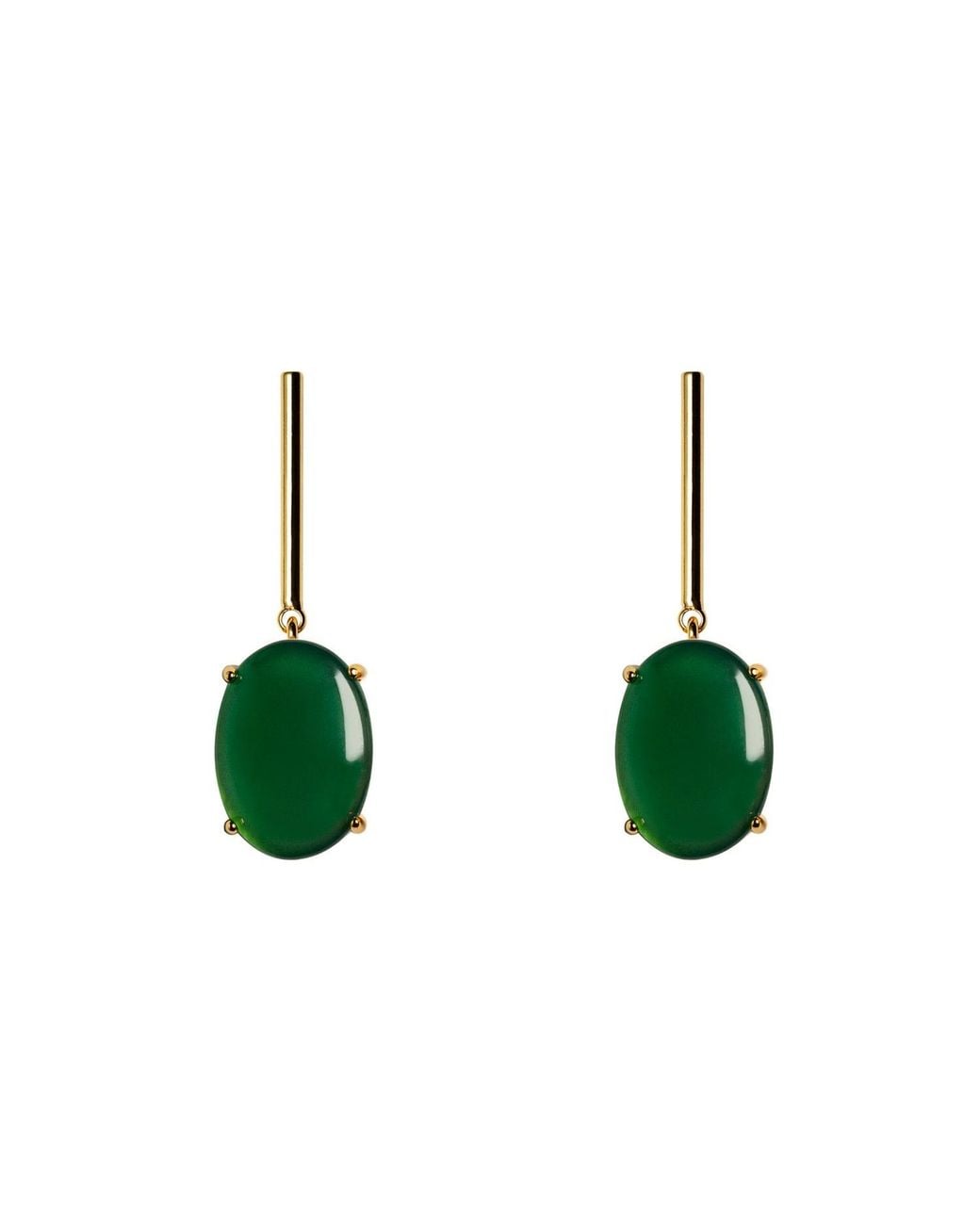 Crystalline Jewellery Green Dangle Earrings