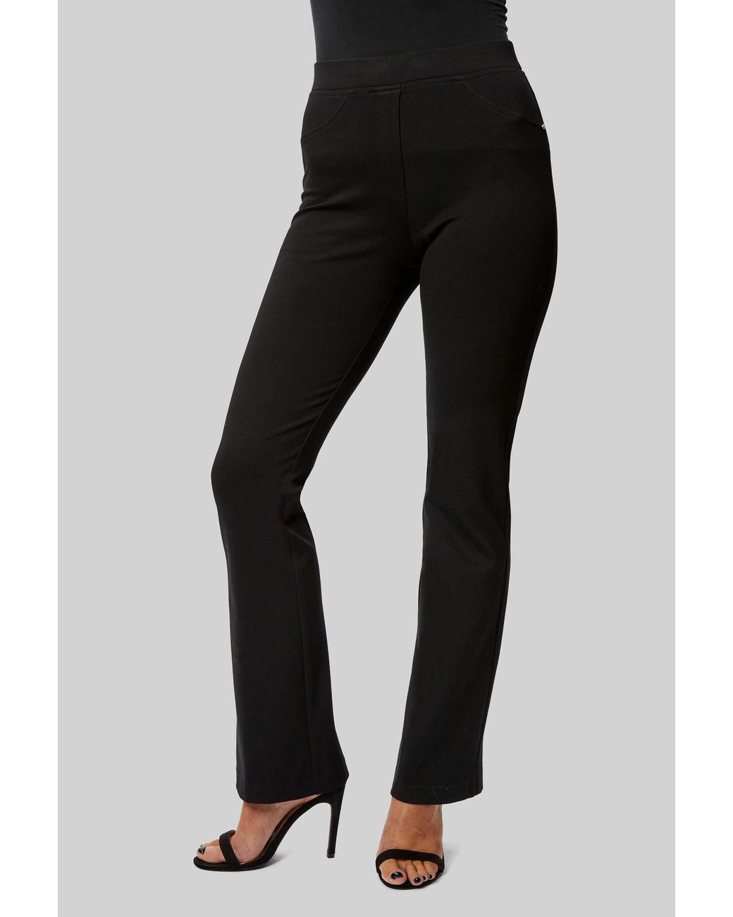 James Lakeland Black Boot Leg Trousers