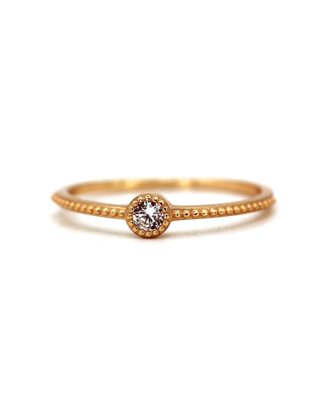 VicStoneNYC Fine Jewelry Antique Natural Diamond Rose Solid Ring