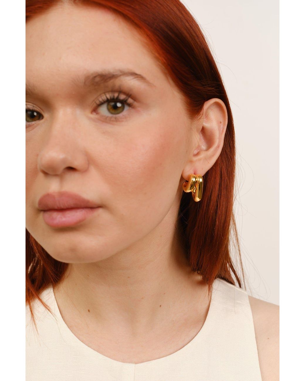 Zynnia Collective Metallic Illusion Hoops