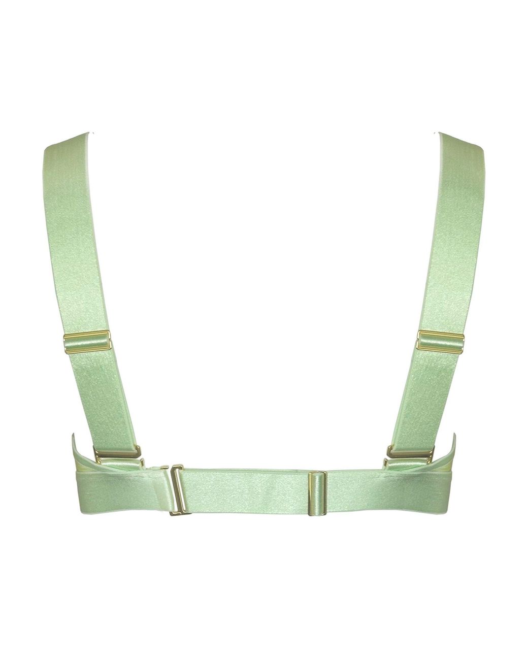 Somewhere Never Green Disco Deco Square Neck Bralette