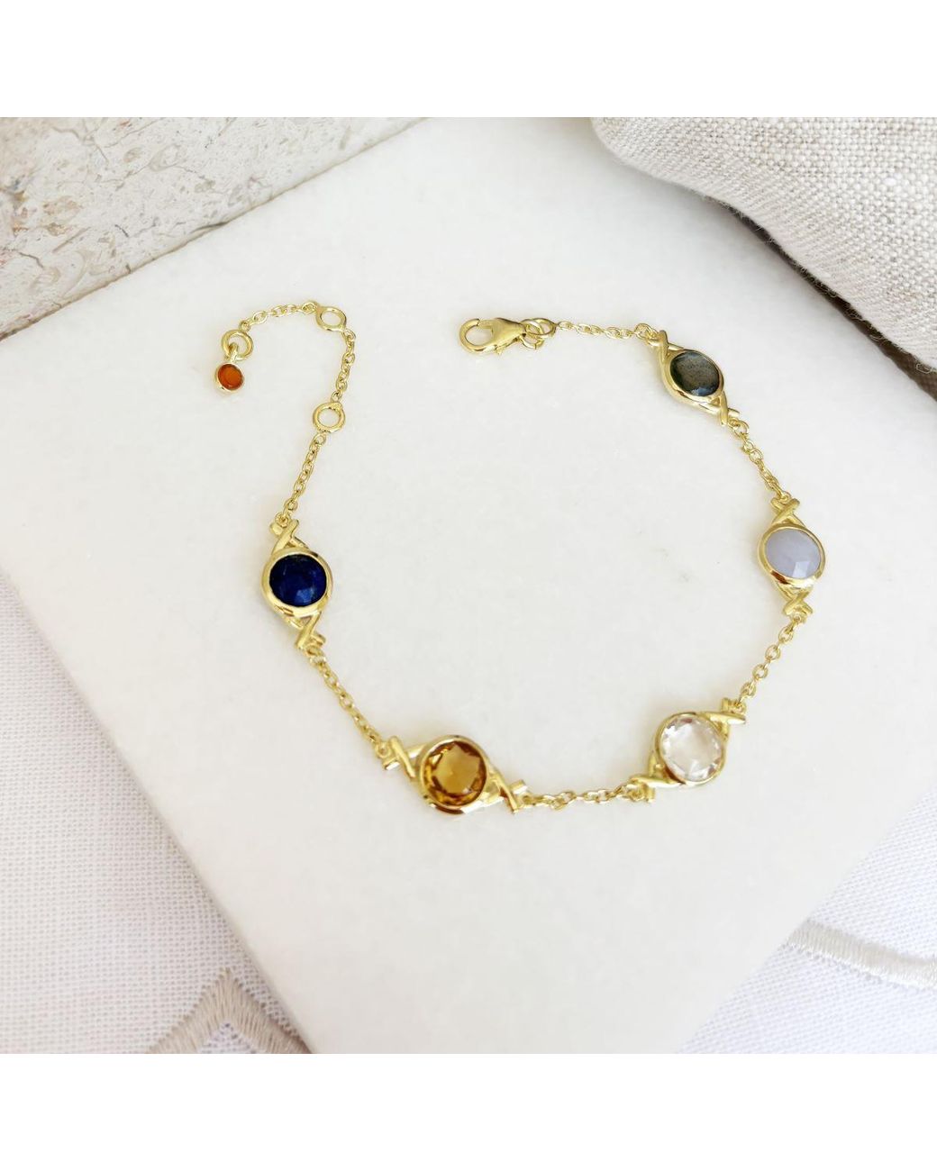Auree Jewellery Metallic Palma New Beginnings Gemstone Bracelet