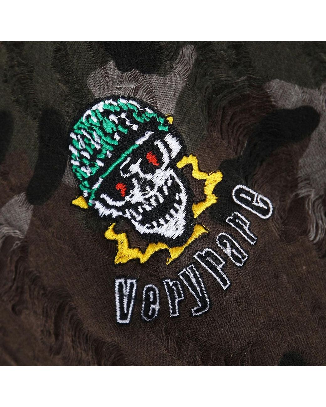 VERYRARE Black Skeleton Soldier Camo Hoodie for men