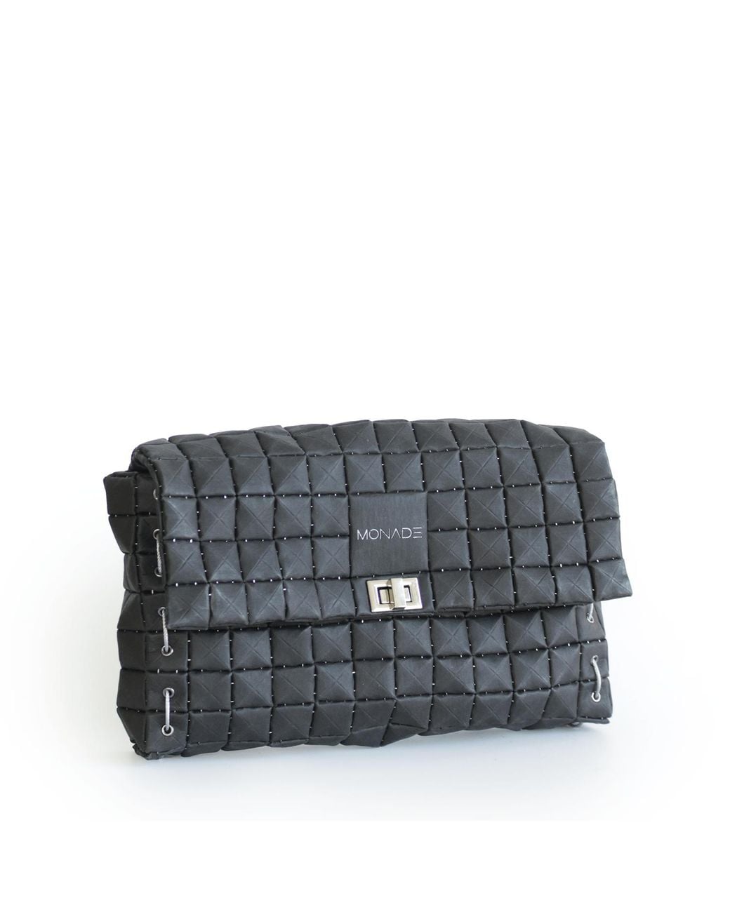 Monade Black Clutch Bag Matte