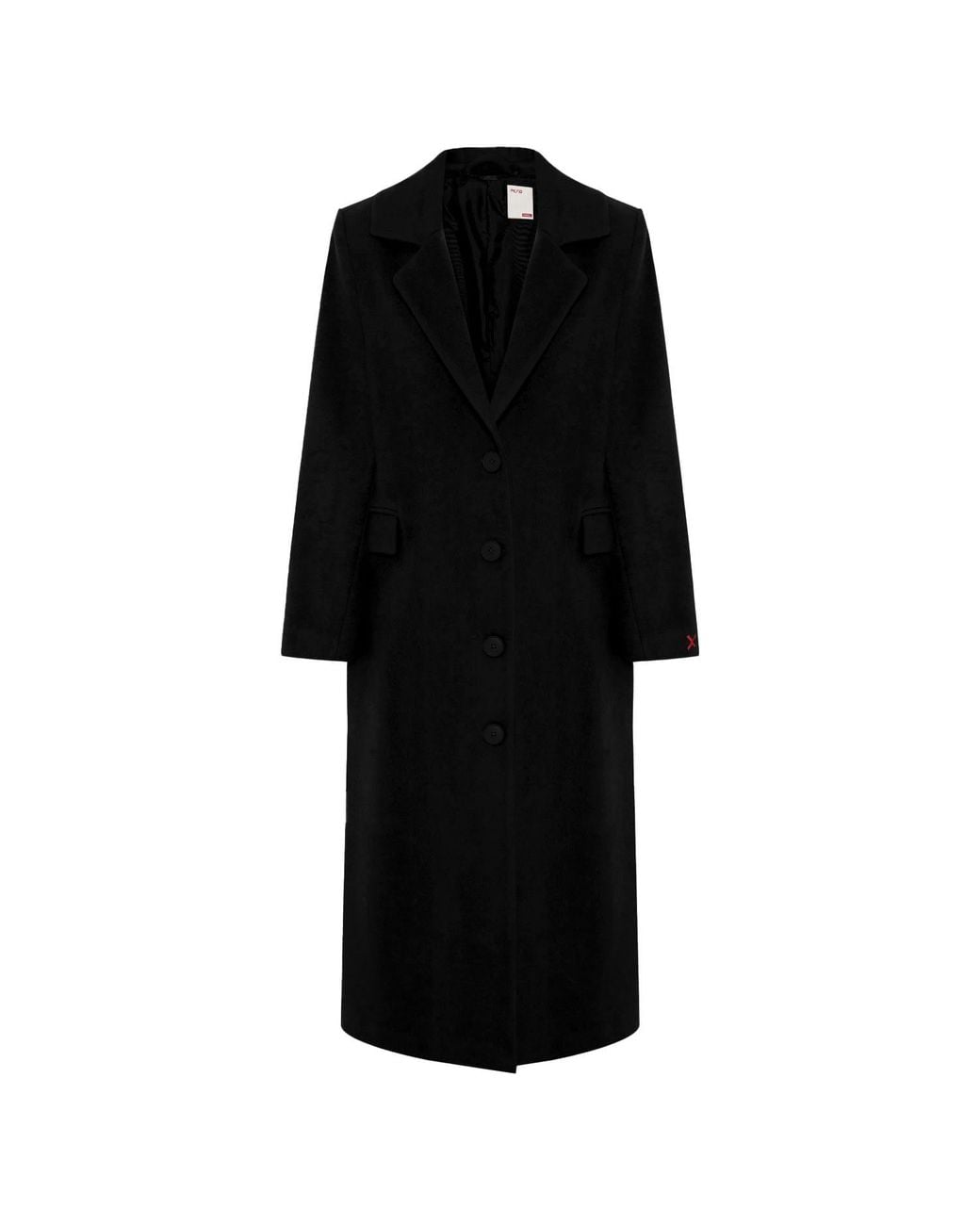Pcfg Black Wool Coat